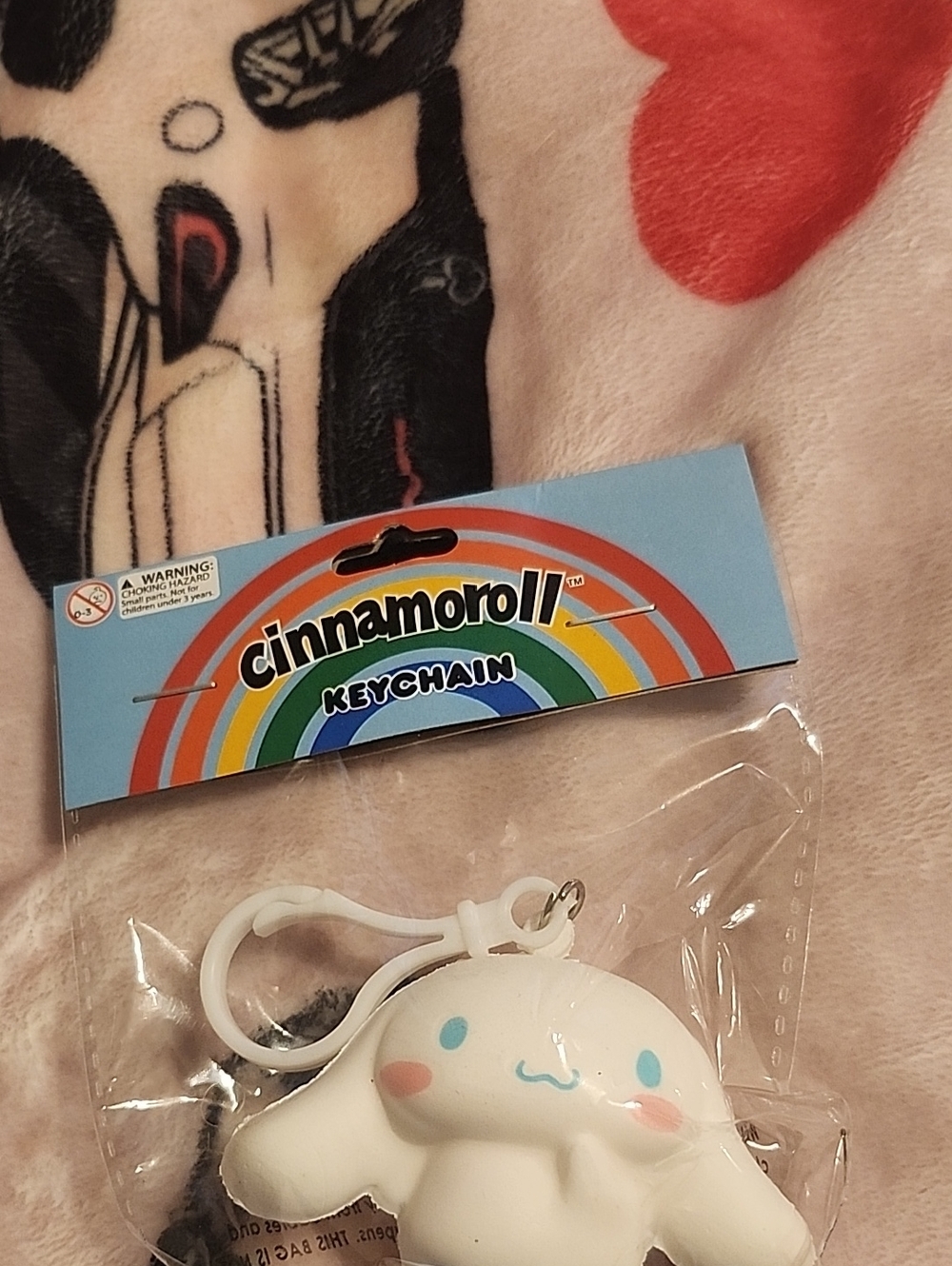 Sanrio Cinnamoroll White Blue Pink Keychain